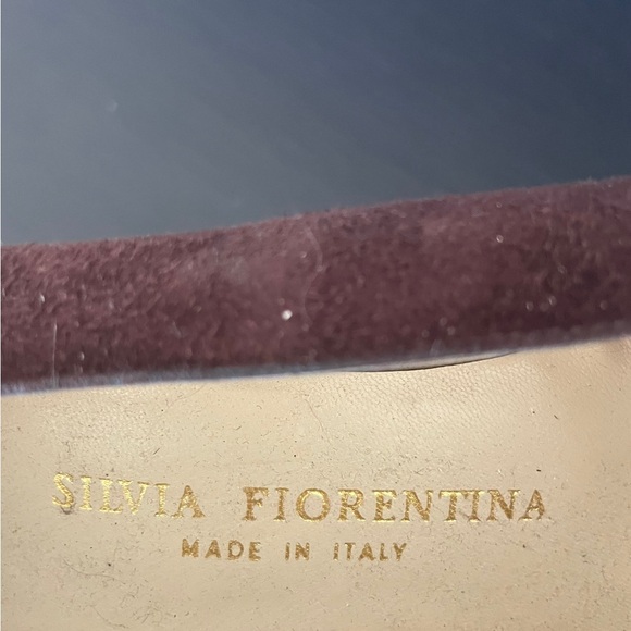 Silvia Fiorentina Brown Suede & Patent Leather Tip Pumps - Size 6 - Picture 6 of 8